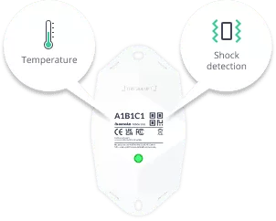 Sensor de temperatura y detección de impactos IK09