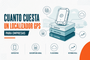 Instalación de un localizador GPS magnético en el compartimento motor de una excavadora